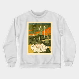 German Poster Art Nouveau Magazine Advertising for PAN by Joseph Sattler 1895 Crewneck Sweatshirt